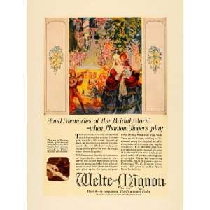  1924 Ad Welte Mignon Music Reproduction Bride WC Heaton 