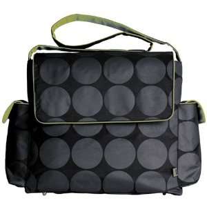  OiOi Grey Dot Messenger with Lime Interior Baby
