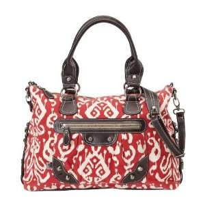  Ikat Tote Diaper Bag   Pompeian Red Baby