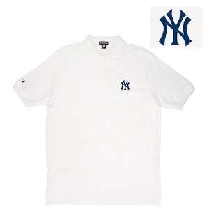   York Yankees MLB Classic Pique Polo Shirt (White)