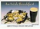 IRELAND / IRISH AN IRISH BREAKFAST   OYSTERS AND STOUT POSTCARD