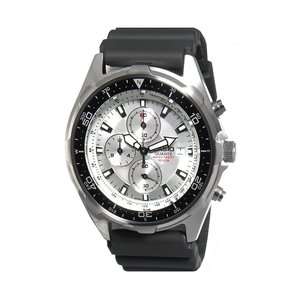   Mens AMW330 7AV 2328 Dive Chronograph Silver Face Black Strap Watch