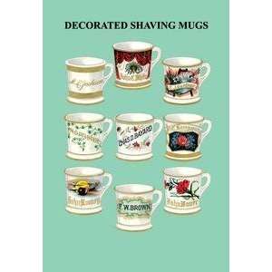 Vintage Art Decorated Shaving Mugs #4   04542 6 