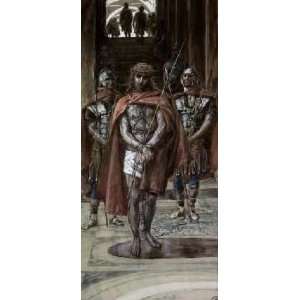  Jesus Leaves The Judgement Hall by James Tissot. Size 4.63 