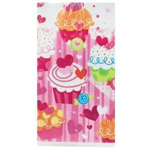  Valentines Day Cupcake Hearts   Plastic Tablecover Party 