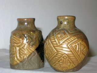 Miniature Mid Century Pottery Craft California Vases  
