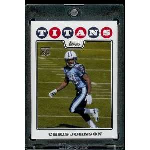  2008 Topps # 351 Chris Johnson ( East Carolina ) RC 