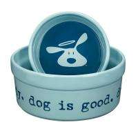 Dog is Good Bolo Ceramic Dog Food & Water Dish Pet Bowl  