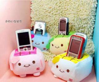 Japanese Cute Tofu Cell Phone Mobile Holder Stand Seat  