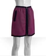 style #312822301 berry silk contrast grosgrain a line skirt