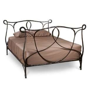  Iron Queen Bed Frame in Burnt Wax Furniture & Decor