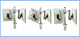 Dual LCD Monitor Mount Stand Clamp installation 15~24  