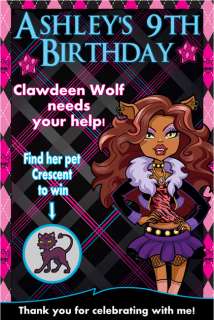   for more Monster High party favors, decorations and invitations