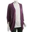 chyll purple linen cassandra cocoon cardigan