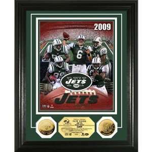  Highland Mint THM PHOTO2296K NEW YORK JETS TEAM FORCE 24kt 