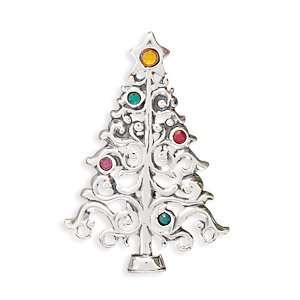  Christmas Tree with Colorful Crystals Pin/Pendant Jewelry