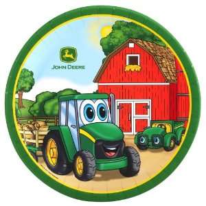   John Deere Johnny Tractor Dinner Plate Set of 8   80260 Toys & Games