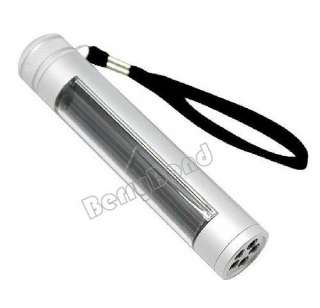 Solar Power Flashlight 5 LED Camping Torch Lamp Compass New  