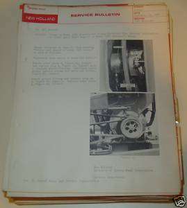 SPERRY NEW HOLLAND SERVICE MANUAL BULLETINS LOT 1966 79  