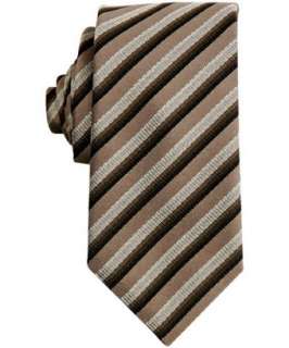 Prada grey tonal striped silk skinny tie  