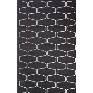  Country Area Rug NEW Carpet Charcoal 8x10 Wool Trellis 