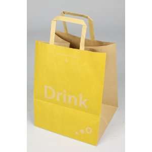  Kraft Paper Shopping Gift Bags (Food and Drink) 10 X 9 X 