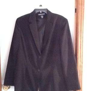 NORTON MCNAUGHTON Suit Jacket Blazer Black Lined Womens Size 14 100% 