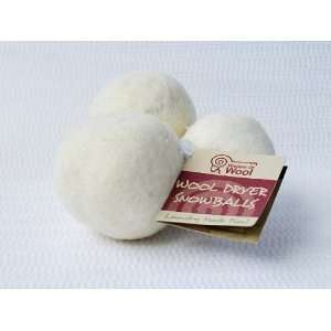  Natural Wool Dryer Balls Laundry Set of 3 Large Uncented 