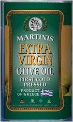 Martinis Greek Extra Virgin Olive Oil, 1 Gallon  