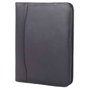  Clava Leather Quinley Zippered Padfolio Tan Office 