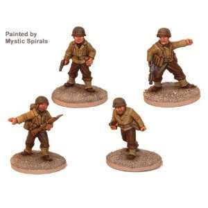   Miniatures   World War II US Infantry Command (4) Toys & Games