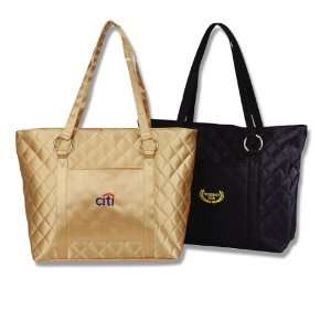   Printed Ladies Quilted Tote Bag   Min Quantity of 48