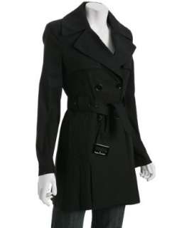 Via Spiga black cotton Valentina skirted trench coat   up to 