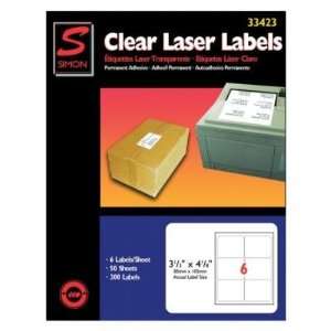  Laser Mailing Labels, 3 1/3x4 1/8, 300 Labels (SIL33423 