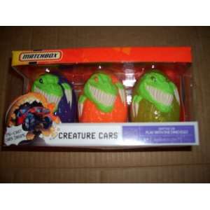  Matchbox MBX Dino Egg Creature Cars with Die Cast Car 