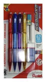 100 PENTEL TWIST ERASE Express .7mm Automatiic Lead Pencils  