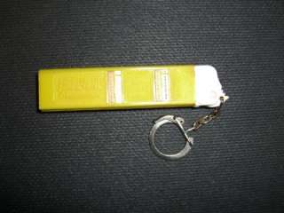 Pez   Yellow Arithmetic DBP Dispenser Keychain   No Feet   Rare 