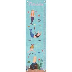   childrens personalized growth chart   mermaids