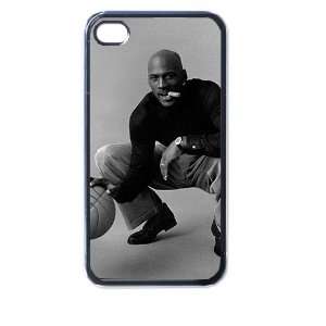  michael jordan iphone case for iphone 4 and 4s black Cell 
