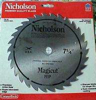 NICHOLSON SAW BLADE 7 1/4 MAGICUT RIP 80497 NEW  IN THE 
