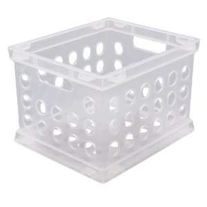  Sterilite 16958612 Small Crate, Clear, 12 Pack