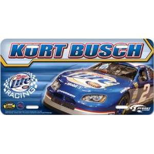  Kurt Busch Driver Nascar License Plate
