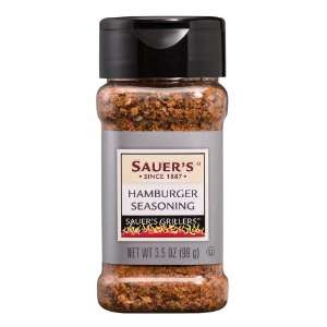 Sauers Hamburger Seasoning Griller, 3.5 Ounce Jars (Pack of 6 