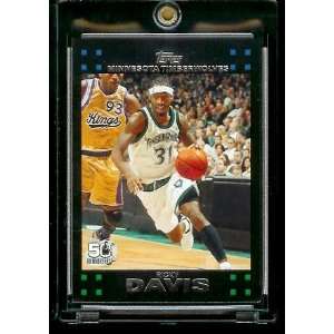   Basketball # 62 Ricky Davis   NBA Trading Card