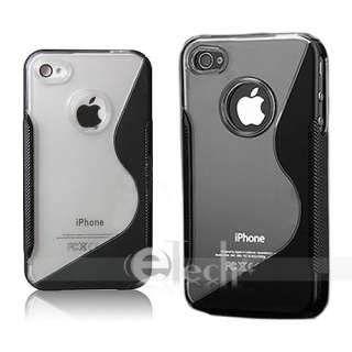 New Black TPU Bumper Skin Hard Cover Case for Apple iPhone 4 4G  