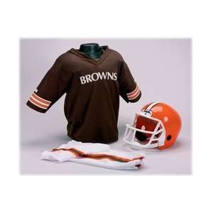 NFL Browns Football Helmet and Uniform Set (Youth Small 
