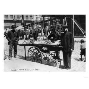  Street Vendor with Dried Fruit and Nuts Photograph   New 
