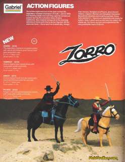 Gabriel Zorro   MOC Zorro Action Figure Mint On Card 1981  
