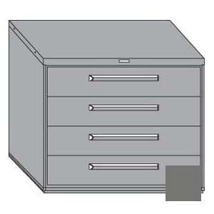  Cabinet 5 Drawers W/Dividers, Keyed Alike Lock Smooth Office Gray