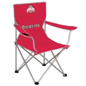  Ohio State University Buckeyes Chair   Deluxe Folding Arm 